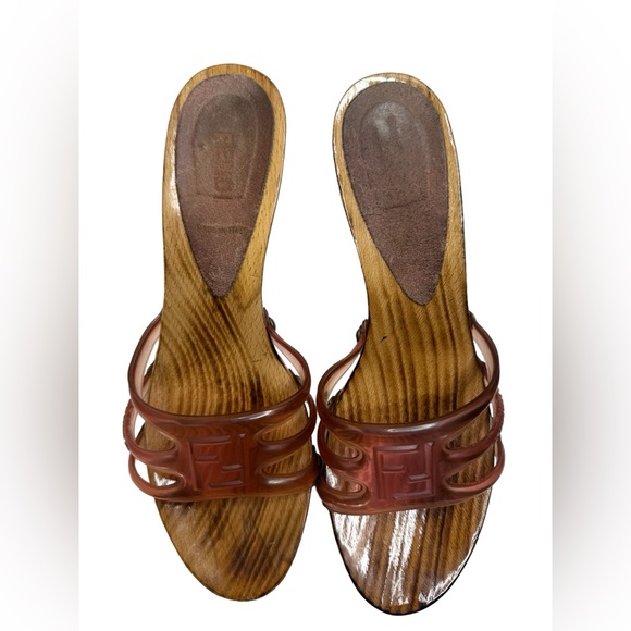 FENDI Pre-owned Mules & Clogs In Pink shoes size 38 - Picture 11 of 16